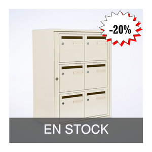 DESTOCKAGE : Bloc Métal4 B06 RAL 1013 | edelen boites aux lettres