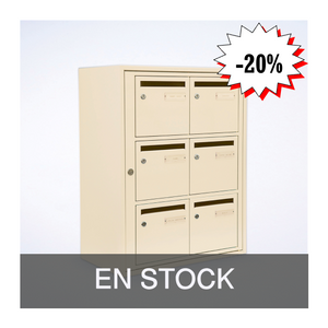 DESTOCKAGE : Bloc Métal4 B06 RAL 1015 | edelen boites aux lettres
