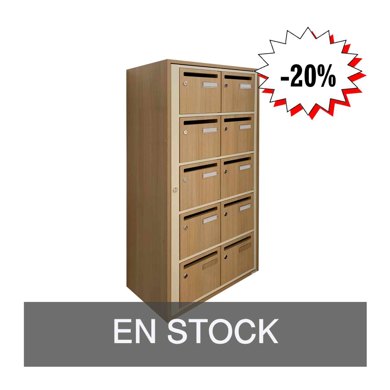 DESTOCKAGE : Mélam 4 B10 Chêne Sorano + RAL 1013